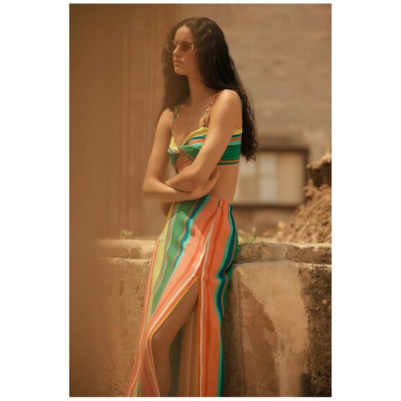 ANTHROPOLOGIE | Striped Linen Crop Top | NWT - Picture 9 of 12